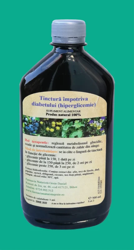 Tinctura impotriva diabetului - hiperglicemie